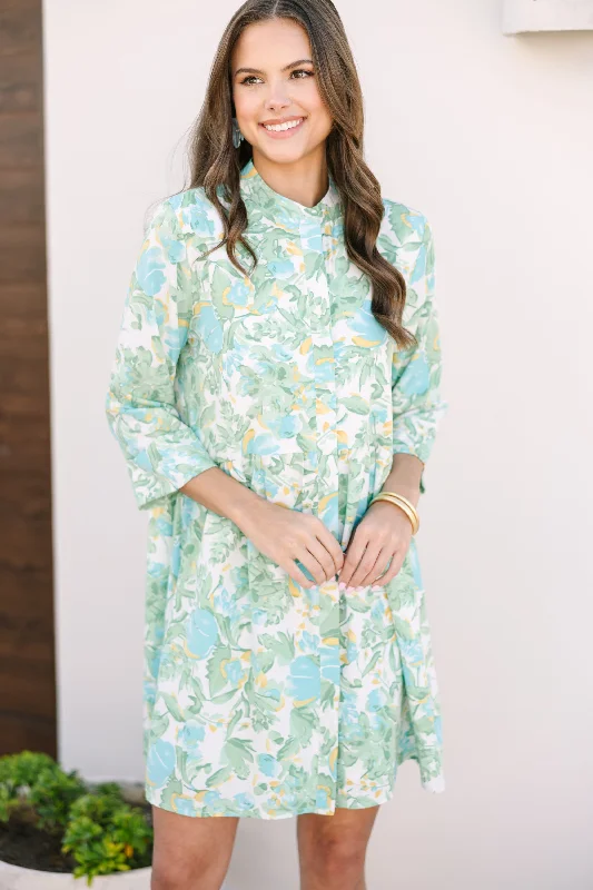 Best-Sellers Always The One Green Floral Shift Dress