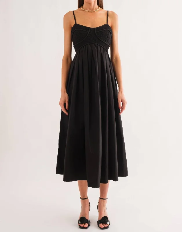 Celebrate With Big Savings Midi Dress In Black