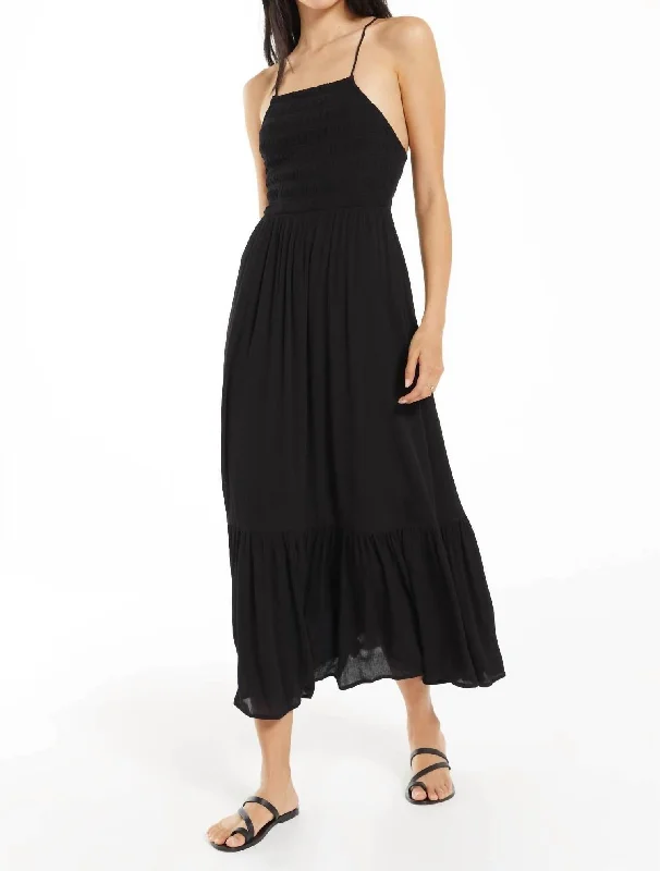 Fashion-Forward Jazmin Maxi Dress In Black