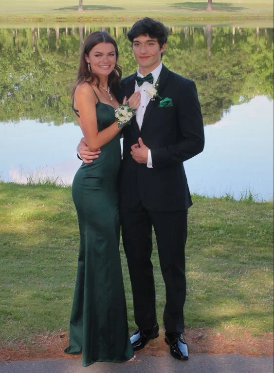 Big Savings Green Long Mermaid Prom Dresses Formal Evening Gowns Y1566