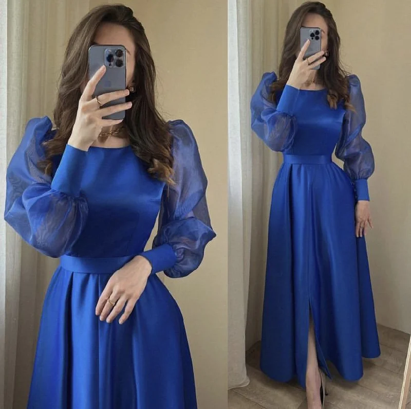 Special Offer Modest A-line Lantern Sleeves Prom Dress,Fashion Party Gown Y5559