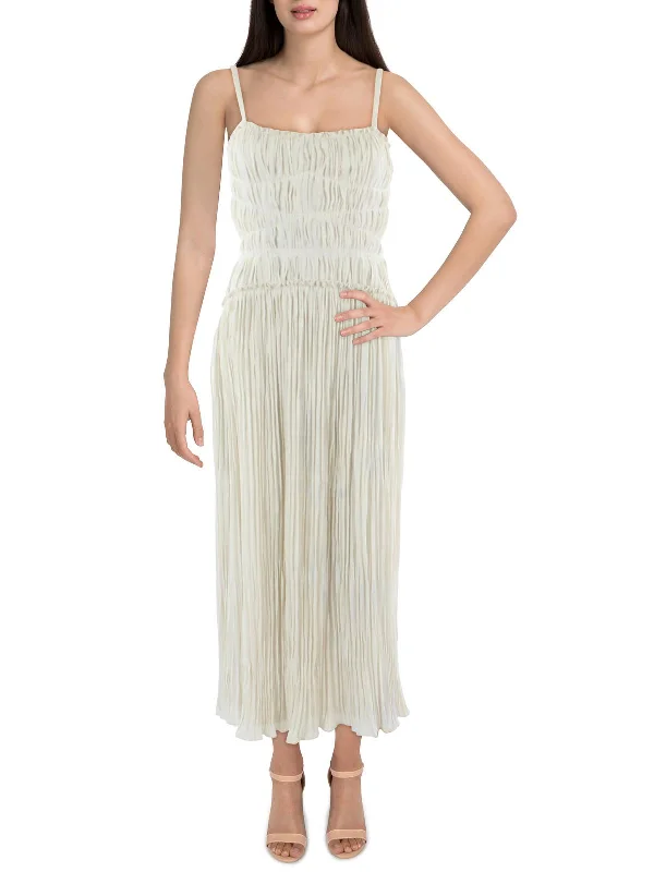 Anniversary Sale Venus Womens Pleated Long Maxi Dress