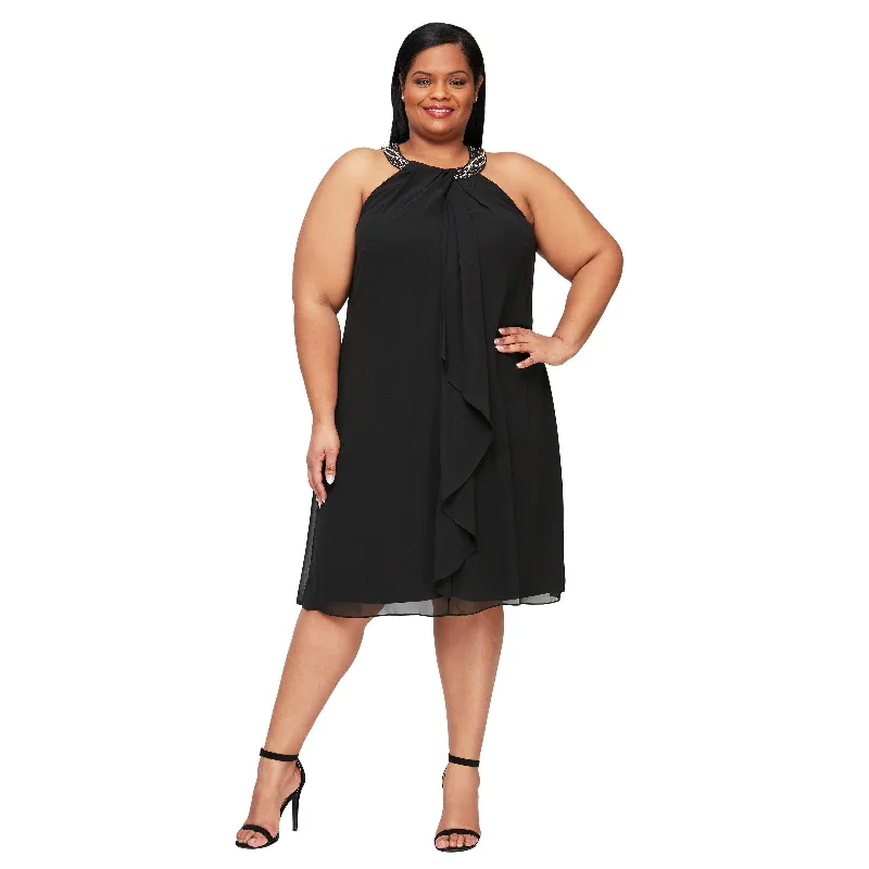 Big Savings SL Fashions 611105 Short Plus Size Dress Sale