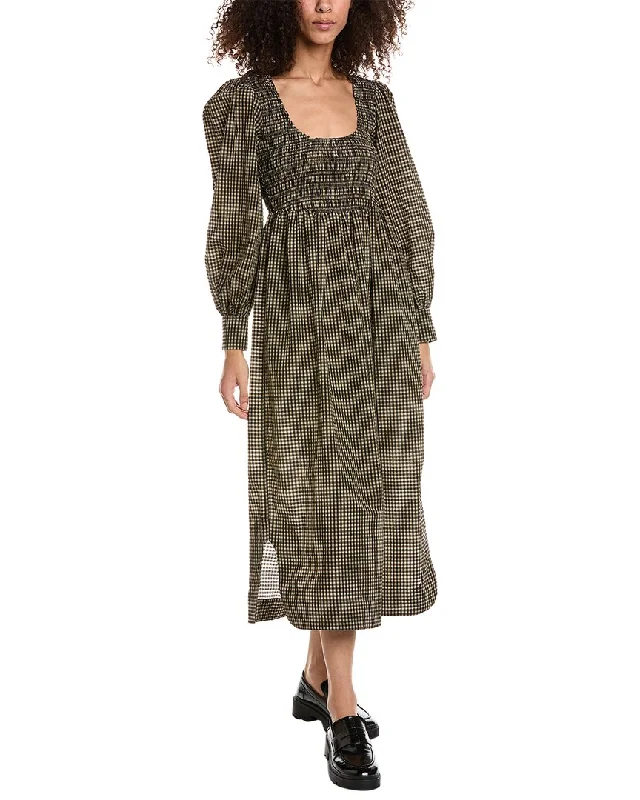 Father'S Day Deals GANNI Seersucker Maxi Dress