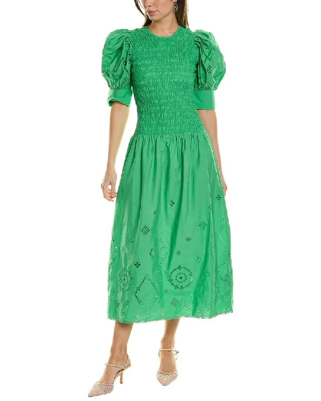 Fashionista Favorites GANNI Broderie Anglaise Maxi Dress