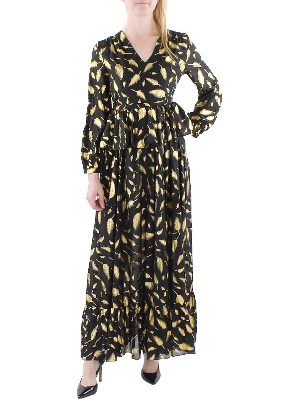 Update With Cottagecore Styles Womens Printed Long Maxi Dress