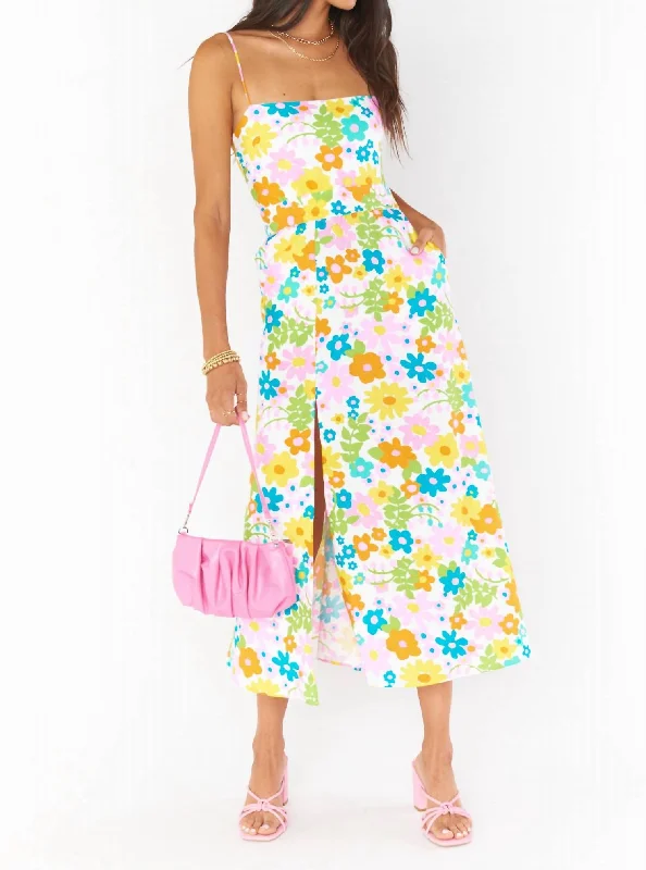 Fashion-Forward Outfits Amalfi Coast Midi Dress In Petal Pop