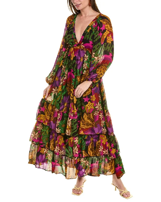 Spring Fashion FARM Rio Star Fruit Maxi Dress