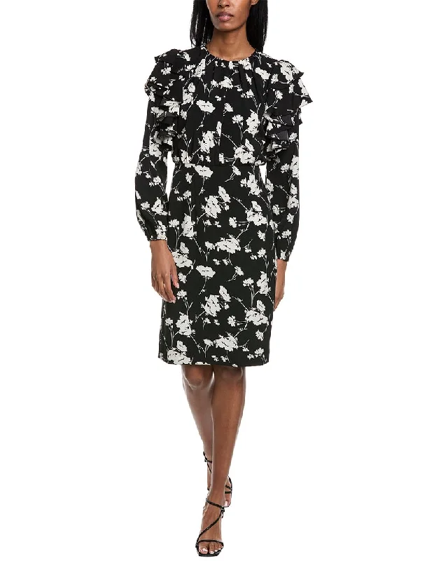 First Order Discount Mikael Aghal Ruffle Midi Dress