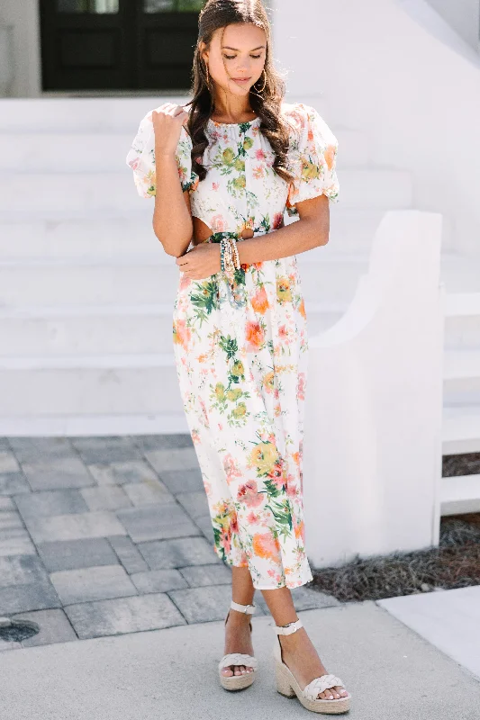 Limited - Time Bundle Change Your Tune Off White Floral Maxi Dress