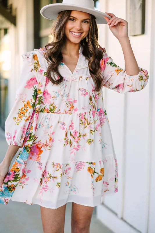 Elevate Your Wardrobe Can't Leave You Alone Pink Floral Dress