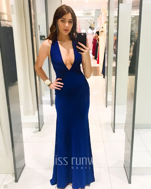 Clearance Event Alexis Gown - Cobalt