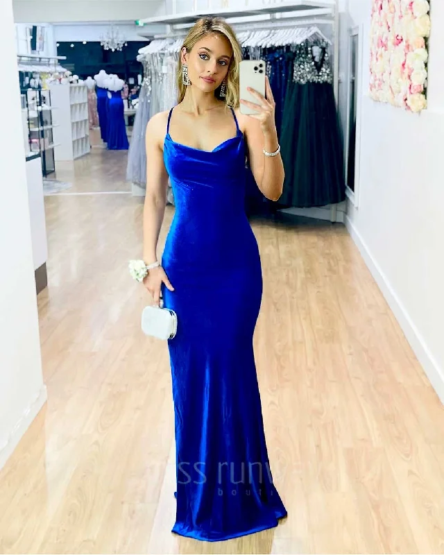 Limited - Time Bundle Cherise Sparkle Velvet Gown - Cobalt